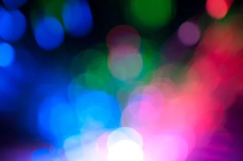 Festive lights and circles Stock Illustration