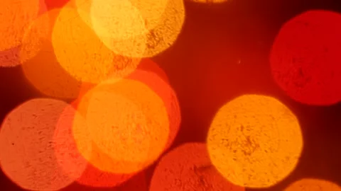 Festive lights, bokeh effect. Flickering colored lights. Stock Footage 100954318