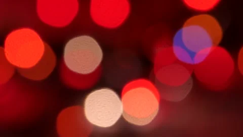 Festive lights, bokeh effect. Flickering colored lights. Stock Footage 100954406