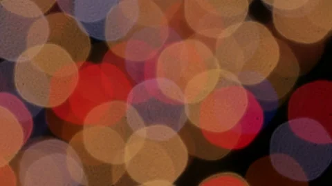 Festive lights, bokeh effect. Flickering colored lights. Stock Footage 100956746