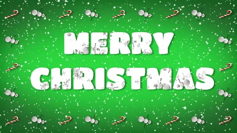 Festive Loop with "Merry Christmas" Text. Snowman and Candy Cane Frame. Stock Footage 115952636