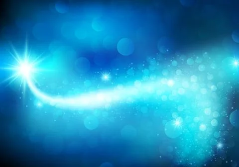 Festive magic blue background. Stock Illustration