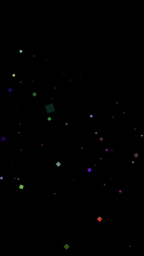 Festive magical background. Twinkling, glittering, colored, square shape Stock Footage 319389660