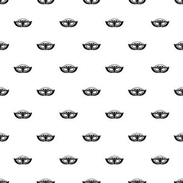 Festive mask pattern seamless Stock Illustration
