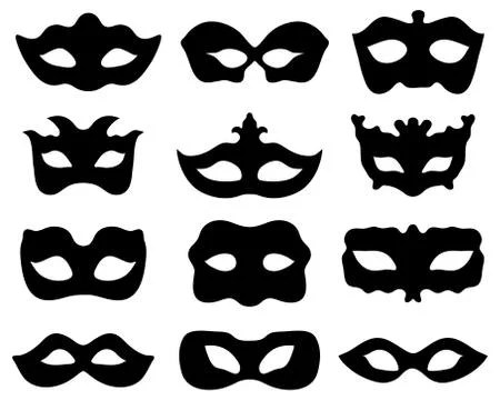 Festive masks Stock Illustration