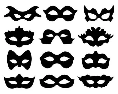 Festive masks Stock Illustration