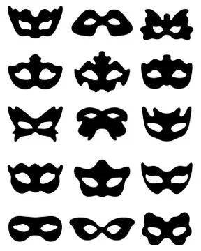 Festive masks Stock Illustration