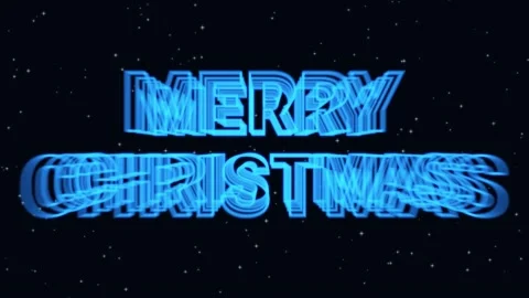 Festive motion animation with neon text for holiday, Christmas, New Year 2022. Stock Footage 167178576