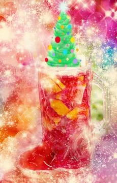 Festive mulled wine Stock Illustration