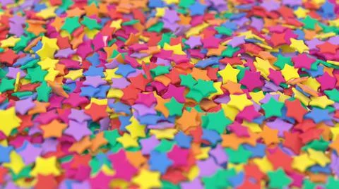 Festive multicolored background with thousands of tiny stars Illustrazione stock