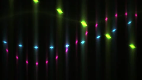 Festive Multicolored Christmas String Lights Glowing Against Dark Background. Stock Footage 341806409