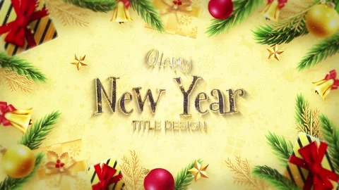 Festive New Year Ident Stock After Effects