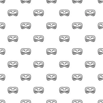 Festive night mask pattern seamless vector Illustrazione stock