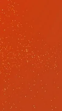 Festive Orange Background with Floating Golden Particles for Lunar New Year.. Stock Illustration