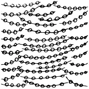 Festive pattern with garlands - circles connected by lines Stock Illustration