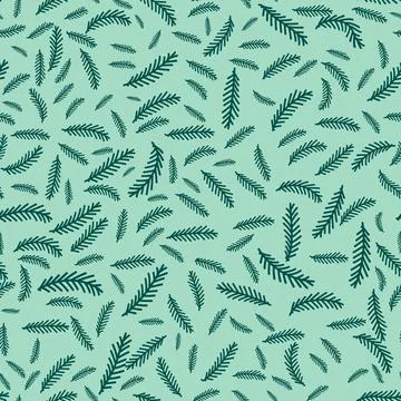 Festive pattern with New Year s elements, New Year s tree, spruce branches on a Stockillustratie