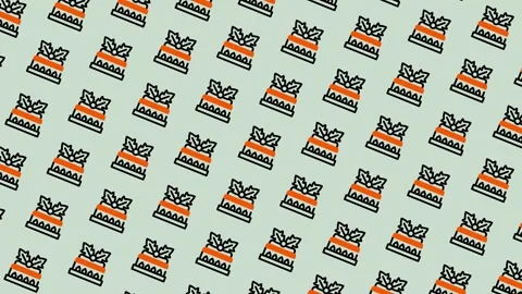 Festive Pattern - Repeating Gift Box Design for Celebrations. Stock Footage 325377440