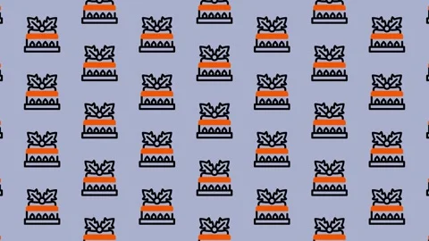 Festive Pattern - Seamless Design with Gift Box Icons. Stock Footage 325377572