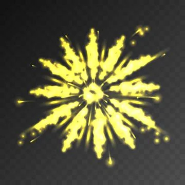 Festive patterned firework bursting sparkling pictogram against transparent mesh Illustrazione stock