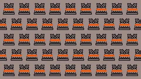 Festive Pixel Art - A Seamless Pattern of Holiday Treats. Video stock 325377650