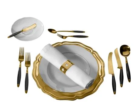 Festive place setting Stock Photos