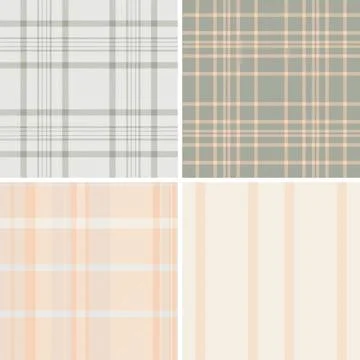 Festive plaid bundle built for product mockups. New Year tartan backgrounds e イラスト素材
