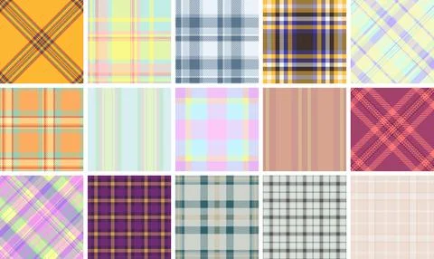 Festive plaid collection optimized for birthday merchandise. The pack support Illustration