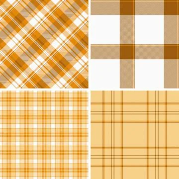Festive plaid collection optimized for Thanksgiving merchandise. The pack sup Illustration