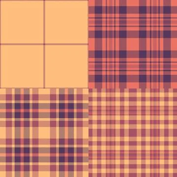 Festive plaid collection optimized for Thanksgiving merchandise. The pack sup Illustration