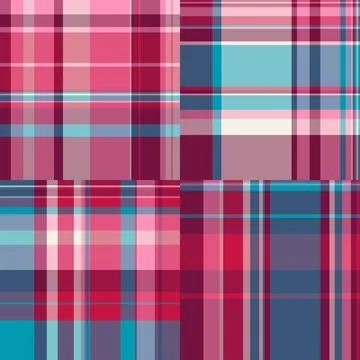 Festive plaid pattern bundle designed for Thanksgiving invitations. Tartan .. Stock Illustration