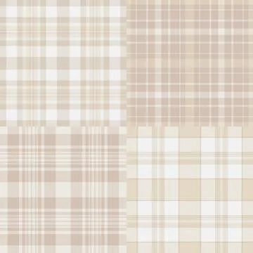 Festive plaid pattern bundle designed for invitations. Tartan backgrounds a.. Illustrazione stock