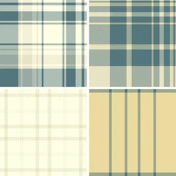 Festive plaid pattern bundle designed for Thanksgiving invitations. Tartan ba Stock Illustration