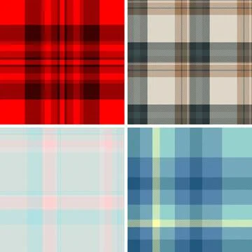 Festive plaid pattern pack tailored for New Year packaging. Coordinated tar.. イラスト素材