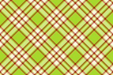 Festive plaid pattern in vibrant green, red and cream. Perfect for background Illustrazione stock