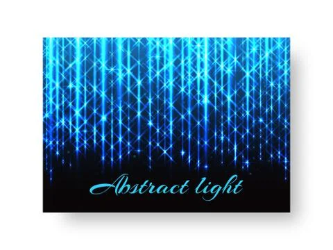 Festive poster with neon light Stock Illustration