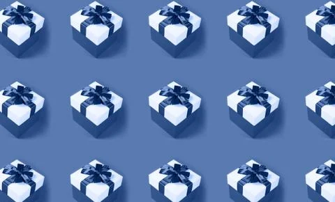 Festive present box pattern. Stock Photos