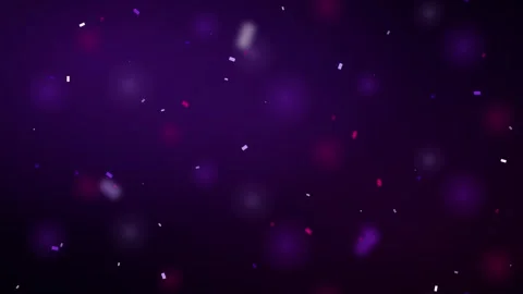 Festive purple confetti falling background, with soft bokeh, light effects .. 库存影片 344860537