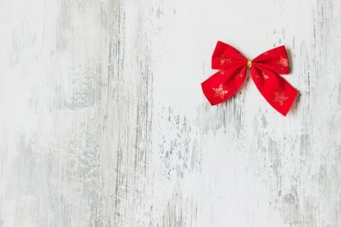 Festive red bow Stock Photos