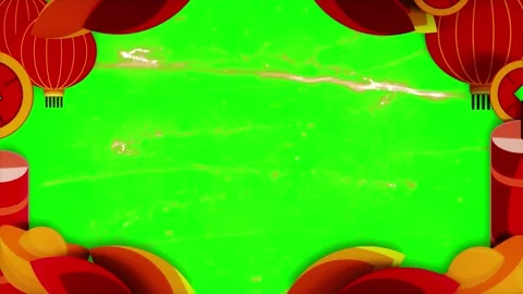 Festive red lanterns floating in night sky during celebration. Traditional Stock Footage 340943827