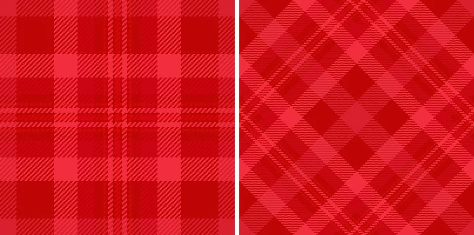 Festive red plaid patterns. Perfect for backgrounds, design elements, or holi Stock Illustration