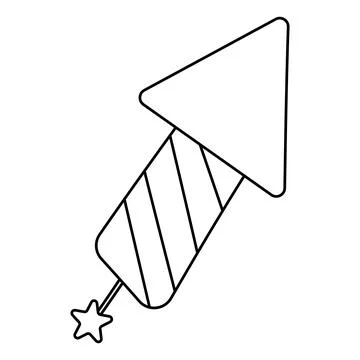 Festive rocket pattern Chinese fireworks holiday Stock Illustration