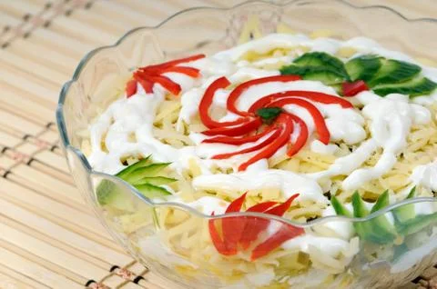 Festive salad Foto stock