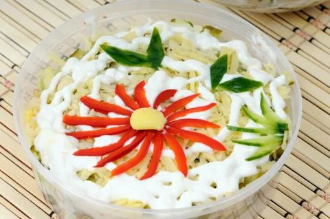 Festive salad Stock Photos