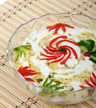 Festive salad Stock Photos