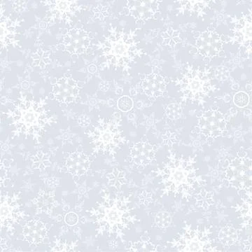 Festive seamless pattern with snowflakes Stock Illustration