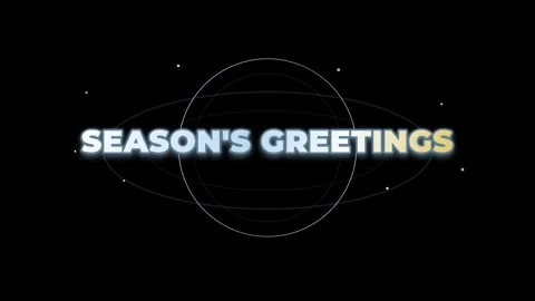 Festive Seasons S Elegant Winter Holiday Greeting Animation Stock Footage 333782001
