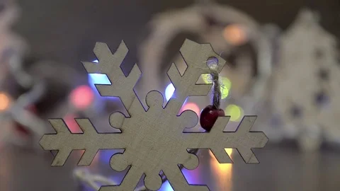 Festive set of objects for a warm evening with family, changing focus 動画素材 69896697