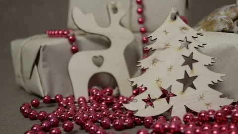 Festive set of objects for a warm evening with family and friends 動画素材 69898453