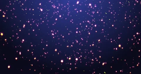 Festive shiny and sparkling multicolored round smoothly falling confetti Stock Footage 168558227