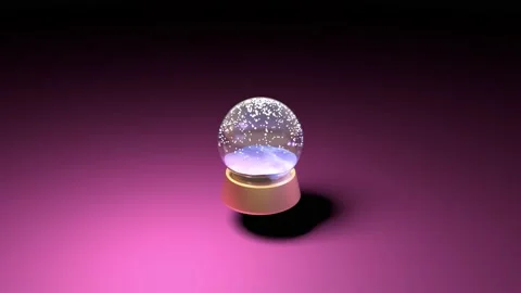 Festive snow globe. Stock Footage 166392594